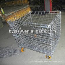 Folding Steel Wire Mesh Pallets Container